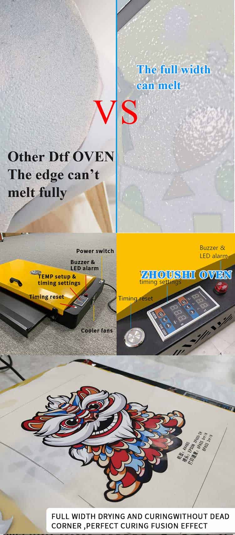 particolare del forno dtf