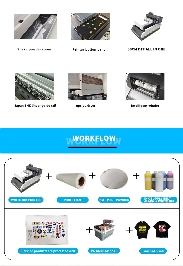 vantaggio di dtf tutto in una stampante