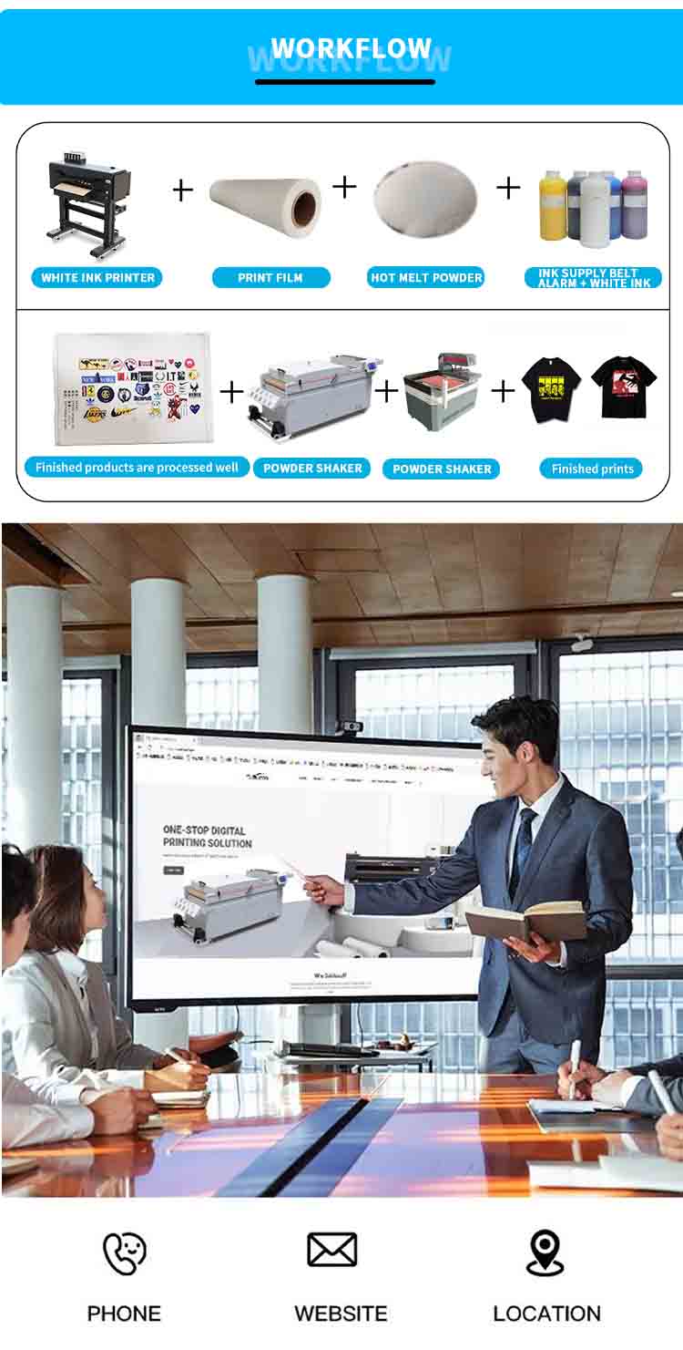 flusso di lavoro della macchina essiccatore shaker dtf