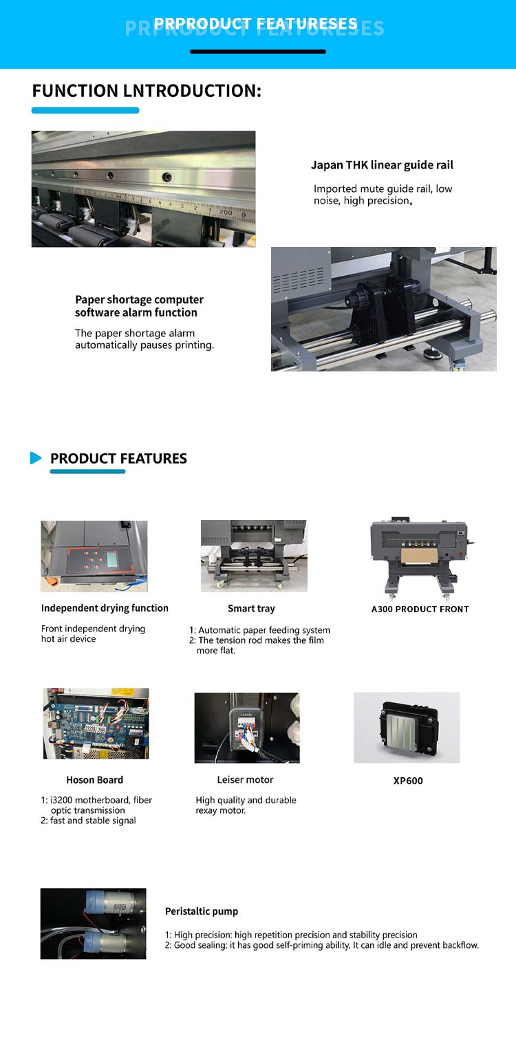 Vantaggio della stampante A3 dtf